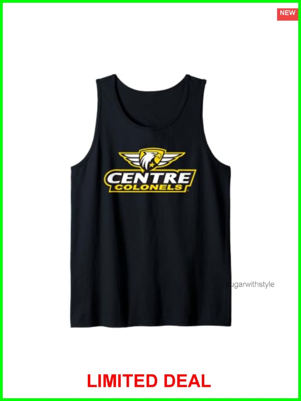 Centre College Colonels Tank Top Sleeveless Cotton Polyester Athletic Fit